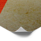 ツイストパターン付きレトロ背景，リター ポスター (角)