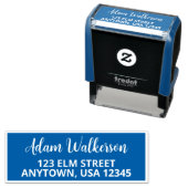 ツイストパーソナライズされたを使用したスクリプト名スタモダンンプ セルフインキングスタンプ (インサイチュ)