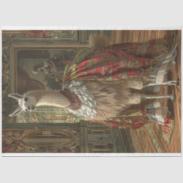 ツイストビクトリアンデコペお洒落ージ付きラマ 薄葉紙