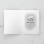 ツイストピンクフラミンゴの40番目の誕生日カード カード (内部)