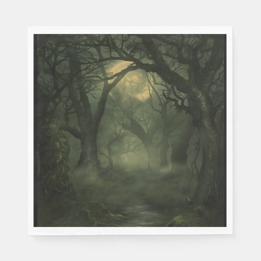 ツイストフォレストハロウィーン スタンダードランチョンナプキン (正面)