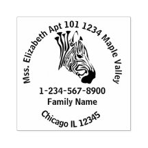 ツイストブラックホームストライプアドレスルブ付きゼブラ