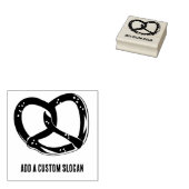 ツイストプレッツェルノット – おもしろいベーカリー/結婚テーマ ラバースタンプ (押印)