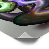 ツイストレインボーつる植物 ポスター (角)