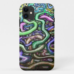 ツイストレインボーつる植物 iPhone 11 ケース
