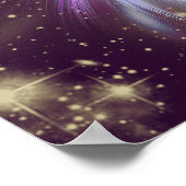 ツイスト時間 – ブラックホールエフェクトキャンバス印刷 ポスター (角)