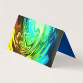 ツイスト液マルチカラーパーソナライズされた 名刺 (裏面)