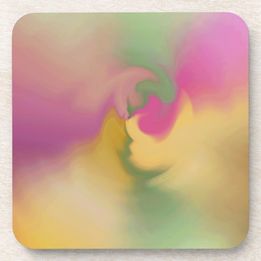 ツイスト淡い色の コースター (正面)