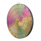 ツイスト淡い色の ダーツボード (正面右)