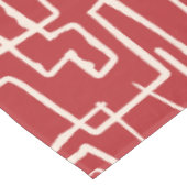 ツイスト＆ターンレッドホワイト テーブルクロス (アングル)