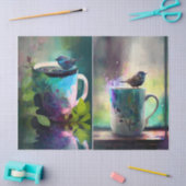 ツイッターズと紅茶、アフタヌーンバード 薄葉紙 (クラフト)