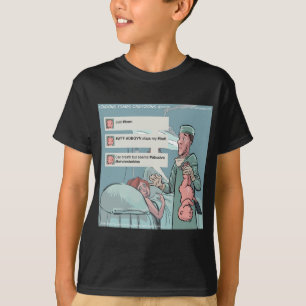 ツイッター大好き！面白いキャラクター Tシャツ