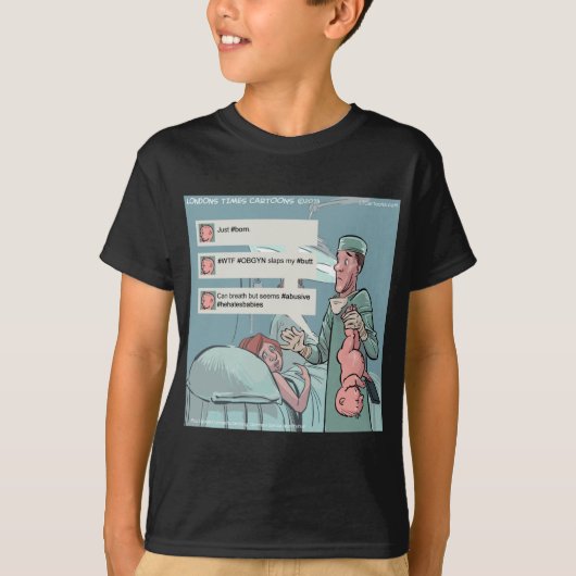 ツイッター大好き!面白いキャラクター Tシャツ (正面)