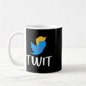 ツイッター - 反トランプ - コーヒーマグカップ (左)