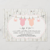 ツイパーソナライズされたンガールズシップ&シー招待状 招待状 (正面/裏面)