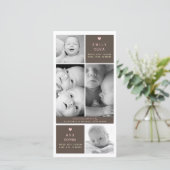 ツイモダンンガールズ写真ベビー誕生発表 案内状 (スタンド正面)