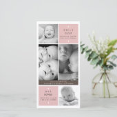 ツイモダンンガールズ写真ベビー誕生発表 案内状 (スタンド正面)