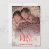 ツイモダンン初めてのクリスマスカスタム写真 シーズンカード (正面)