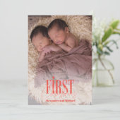 ツイモダンン初めてのクリスマスカスタム写真 シーズンカード (スタンド正面)