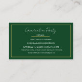 ツイモダンン卒業名カード挿入金ゴールド枠 コーリングカード (裏面)