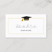 ツイモダンン卒業名カード挿入金ゴールド枠 コーリングカード (正面)