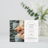 ツイモダンンWelcome to the World Photoタイポグラフィ ポストカード (スタンド正面)