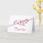 ツイラー·バトン カード (黄色い花)