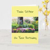 **ツイリラックスシスター** カード (黄色い花)