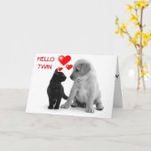 ツインお前の誕生日は俺にとって特別な日だ！ カード (黄色い花)