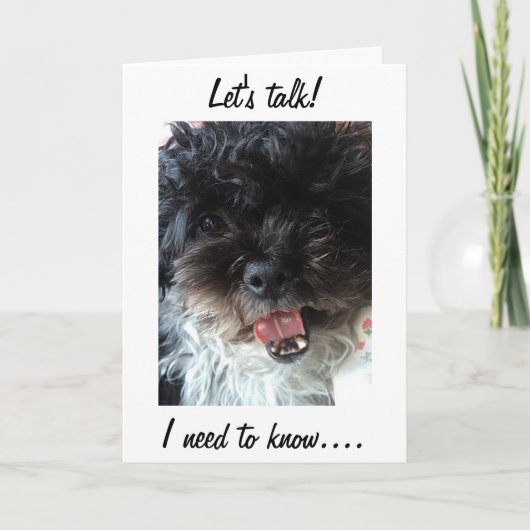 「ツインで話そう」って本当に君の誕生日? カード (正面)