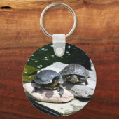ツインのカメ –  キーホルダー (正面)
