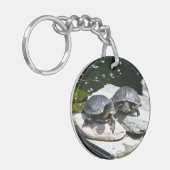 ツインのカメ –  キーホルダー (正面左)