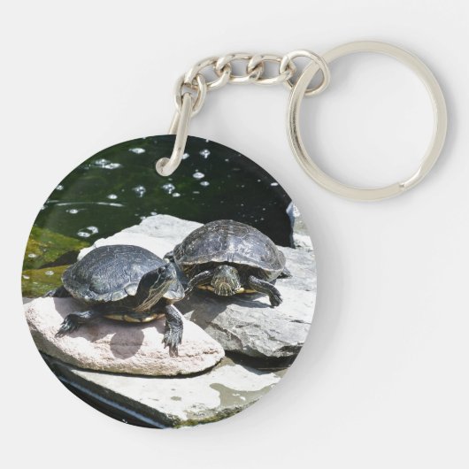 ツインのカメ –  キーホルダー (裏面)