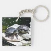 ツインのカメ –  キーホルダー (裏面)