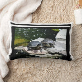 ツインのカメ –  ランバークッション (ブランケット)