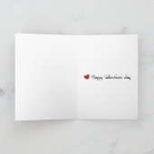 ツインのピークのログValentinesデイカード シーズンカード (内部)