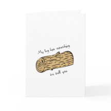 ツインのピークのログValentinesデイカード