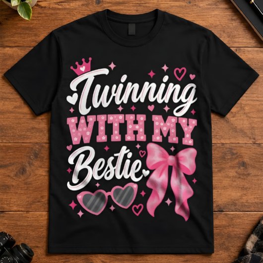 ツインのペアルックスタイル Tシャツ
