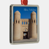 ツインの入った西門 – ウズベキスタン,キスタン メタルオーナメント (右)