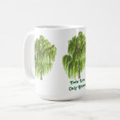 ツインの愛がWIllowツリーを成長 コーヒーマグカップ (正面左)