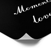 ツインの炎の羽と反射 ポスター (角)