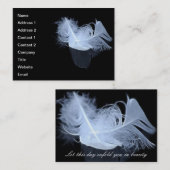 ツインの炎の羽と反射 名刺 (正面/裏面)