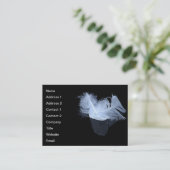 ツインの炎の羽と反射 名刺 (スタンド正面)