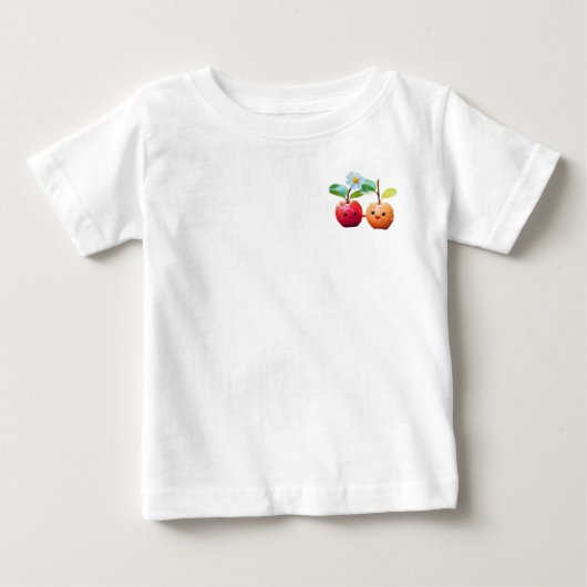 ツインアップル ベビーTシャツ (正面)