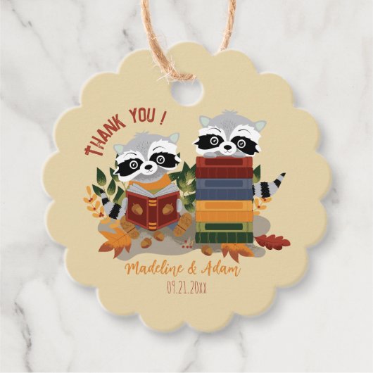 ツインアライクオンズブックスベビーシャワーメッセージカード フェイバータグ (正面)