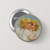 ツインエンジェルズボタン 缶バッジ (正面&裏面)