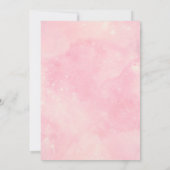 ツインガールキャットベビーシャワー 招待状 (裏面)