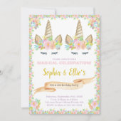 ツインガールズの魔法の招待状 招待状 (正面)