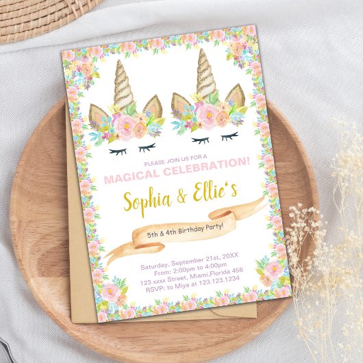 ツインガールズの魔法の招待状 招待状