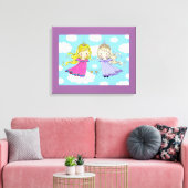 ツインガールズアートルー子供へムキャンバスプリントプリント キャンバスプリント (インサイチュ (リビング))